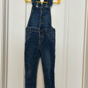 Joe Fresh Denim Ruffle Strap Overalls – Size 4T